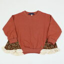 30%OFF セール SALE 切替プルオーバー スウェット トレーナー 長袖 花柄 フリル 裏毛 S.T.クローゼット S.T.CLOSET(4)