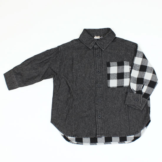 30％OFF セール SALE 長袖シャツ 切替 チェック 男の子 キッズサイズ 子供服 ディラッシュ DILASH