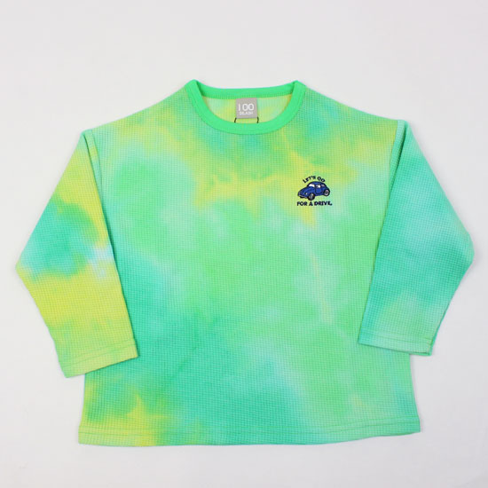 樂天商城 - 30％OFF セール SALE 【3枚で送料無料】 長袖Tシャツ タイダイ染め ワッフル生地 男の子 キッズサイズ 子供服 ディラッシュ DILASH