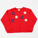 30%OFF セール SALE 【3枚で送料無料】 カーディガン お花刺繍 スナップボタン 前全開 女の子 キッズサイズ 子供服 ラ ポシェ ビスキュイ la ...