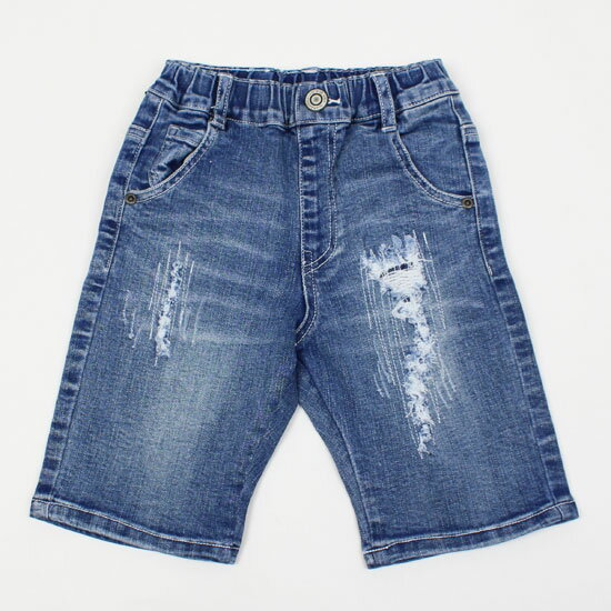 Rakuten - 30％OFF セール SALE 【3枚で送料無料】 ダメージデニムパンツ ハーフパンツ 5分丈 ワッペン 男の子 女の子 子供服 キッズサイズ コペック L.COPECK