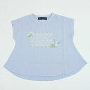 30%OFF セール SALE 【3枚で送料無料】 半袖Tシャツ 花柄刺繍 チュールレース 女の子 キッズサイズ 子供用 S.T.クローゼット S.T.CLOS...