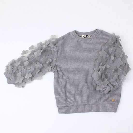 プルオーバー シアーフラワー 女の子 キッズサイズ 子供服 メイクユアデイ MAKE YOUR DAY