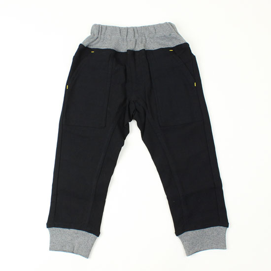 樂天商城 - 起毛ジョガーパンツ 長パンツ スーパーストレッチ ブラック 裾リブ 男の子 子供用 キッズサイズ 子供服 オフィシャルチーム OFFICIAL TEAM
