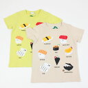 【3枚で送料無料】 半袖Tシャツ オバケ 寿司 女の子 男の子 キッズサイズ 子供服 チークルーム CHEEK ROOM