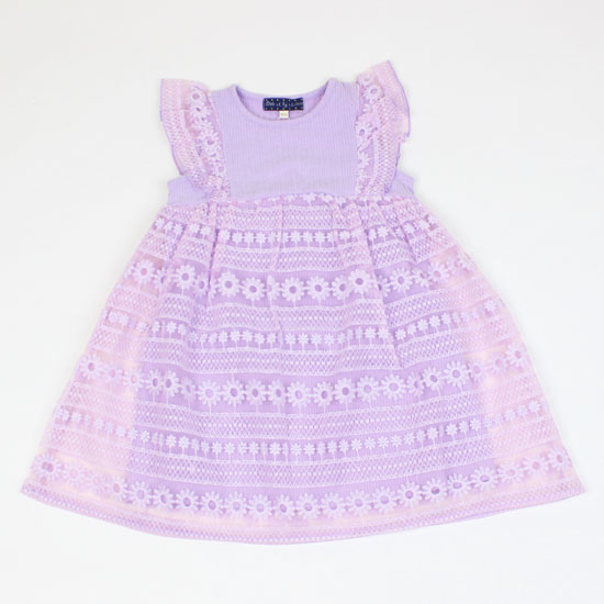 Dresses - 30％OFF セール SALE 【3枚で送料無料】 ワンピース ノースリーブ チュールレース カットソー パープル 女の子 キッズサイズ ベビー 子供用 S.T.クローゼット S.T.CLOSET
