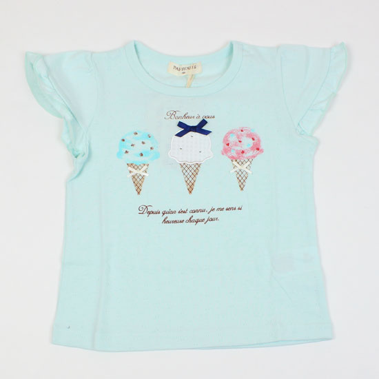 半袖Tシャツアイスリボン女の子キッ...