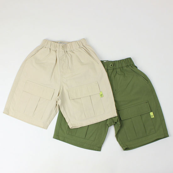 Other - 【3枚で送料無料】 カーゴパンツ ハーフパンツ 無地 ベージュ カーキ 男の子 キッズサイズ 子供服 メイクユアデイ MAKE YOUR DAY