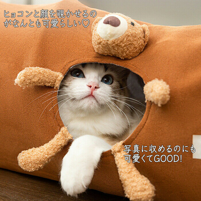 キャットトンネル キャット 猫おもちゃ 猫トンネル キャットくつろぎ キャットおもちゃ トンネル ペットハウス 猫ハウス 猫ベッド ペットベッド ストレス発散 運動不足 対策 キャットトレーニング 人気 安全 トンネル玩具 キャットおもちゃ 子猫 成猫 子犬 2