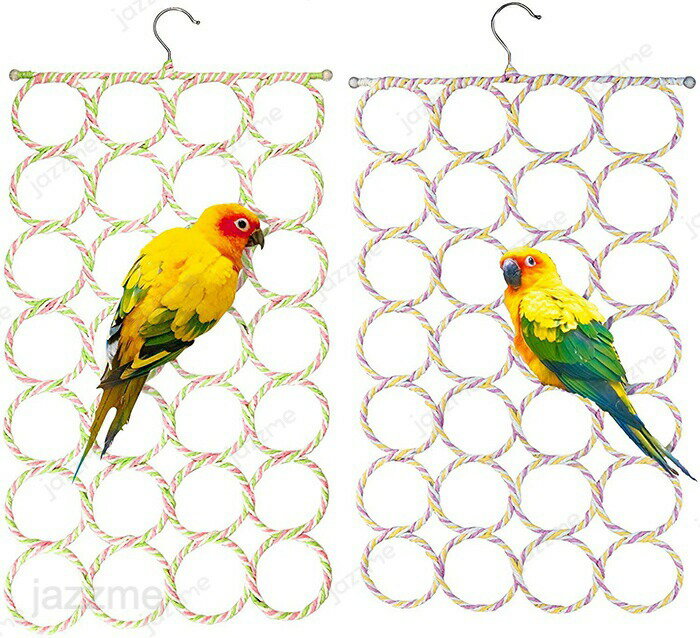 鳥用おもちゃ 鳥かご ハンモック インコ おもちゃ ネット ハンモック 止まり木 クライミング ネット アスレチック ネット吊り下げ ハン..