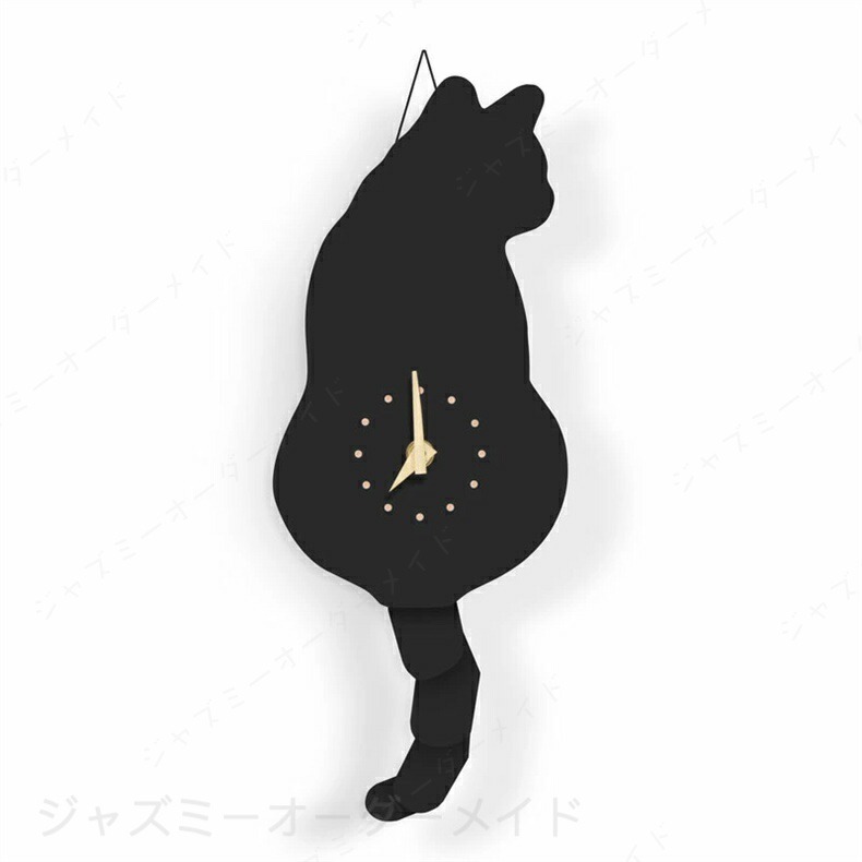 Rakuten - 振り子時計 掛け時計 猫 時計 結婚祝い 新築祝い プレゼント 掛け時計 おしゃれ 北欧 引っ越し祝い 可愛い 雰囲気 オフィス 寝室 リビング 便利 耐久性 静音