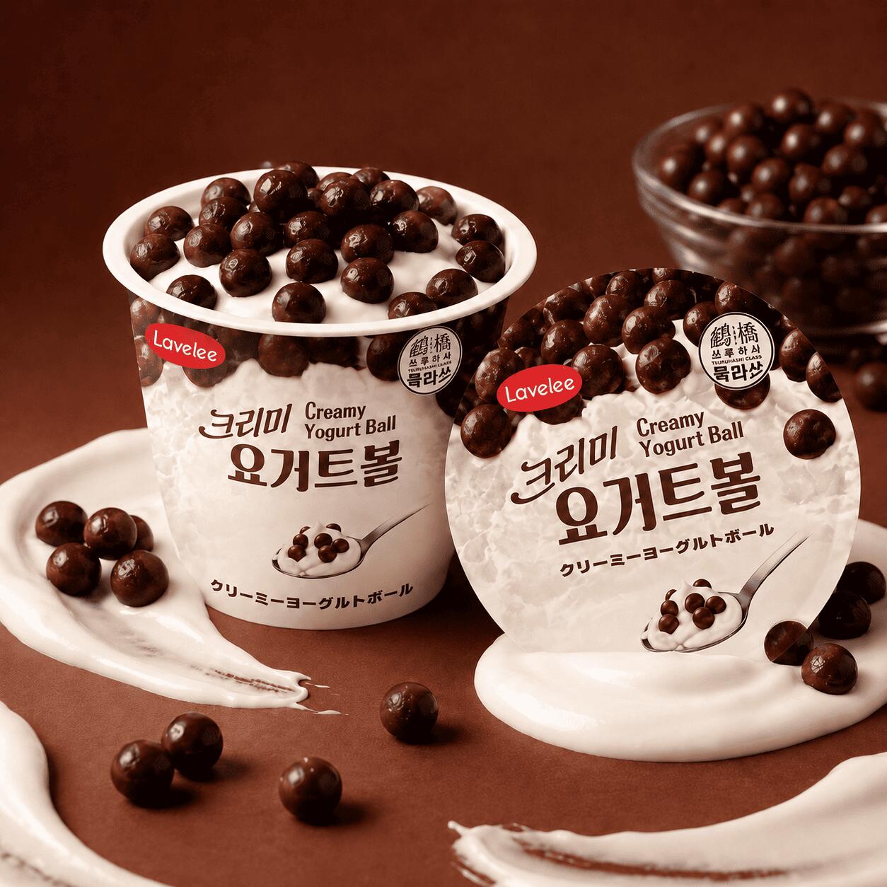 【JB sweets parlor】ラベリ　クリーミーヨーグルトボール8個セット ヨーグルト 冷凍スイーツ アイス ギフト お取り寄せスイーツ プレゼント 夏ギフト フルーツ SNS映 アイス