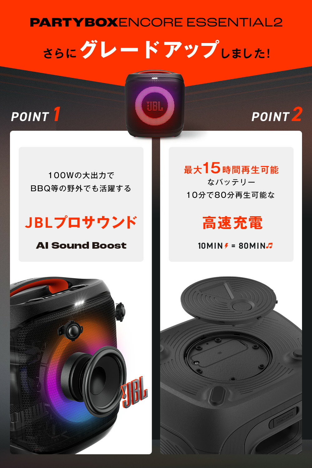 【公式】 JBL ポータブルパーティ—スピーカ...の紹介画像2