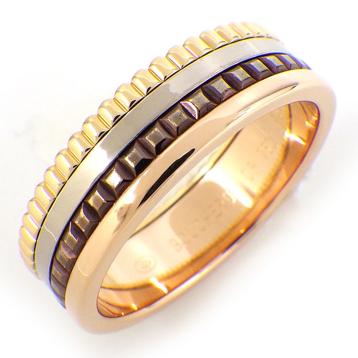 ブシュロン BOUCHERON リング キャトル クラシック スモール JRG00290 スリーカラー K18PG K18WG K18YG ブラウン PVD 19.5号 / #60 【中古】のサムネイル