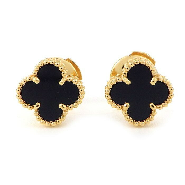 ヴァンクリーフ＆アーペル Van Cleef & Arpels ピアス スウィート アルハンブラ VCARA44900 オニキス K18YG 【中古】のサムネイル