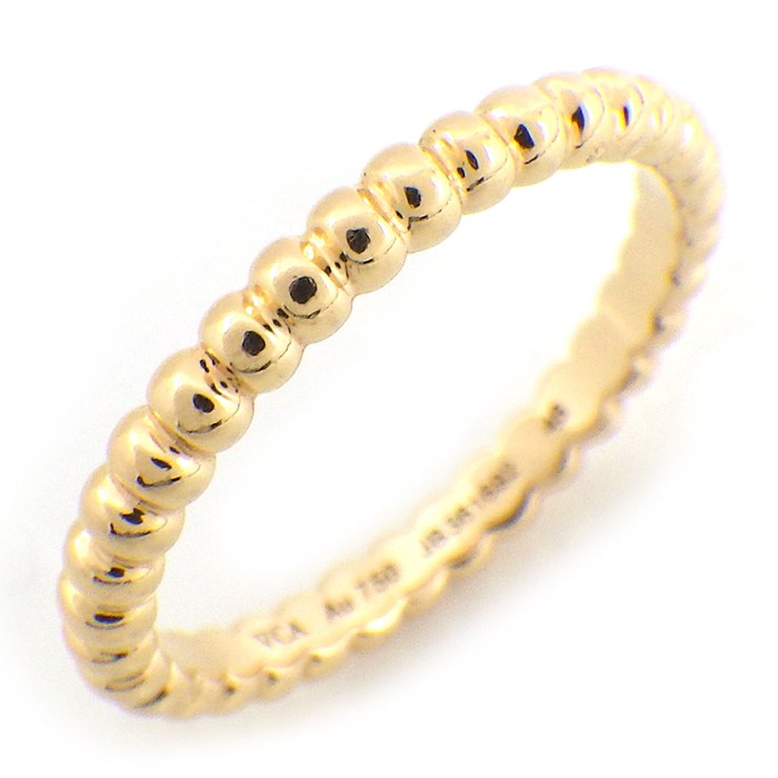 【25日限定★全品ポイント3倍】 ヴァンクリーフ＆アーペル Van Cleef & Arpels リング ペルレ ゴールドパール スモールモデル VCARN33000 K18PG 5.5号 / #46 【箱・保付き】 【中古】のサムネイル