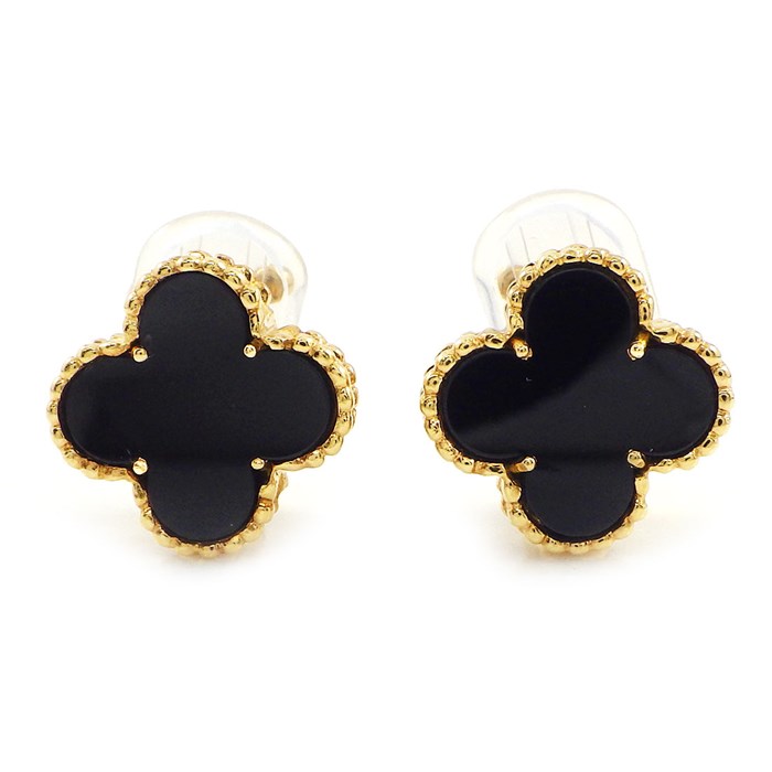 ヴァンクリーフ＆アーペル Van Cleef & Arpels イヤリング ヴィンテージアルハンブラ VCARA44200 オニキス K18YG 【中古】のサムネイル