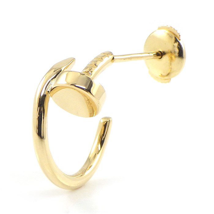 カルティエ Cartier ピアス ジュスト アン クル 釘モチーフ K18YG ※片方のみ 【中古】のサムネイル