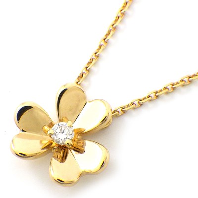 ヴァンクリーフ＆アーペル Van Cleef & Arpels ネックレス フリヴォル ミニ VCARP0J100 1ポイント ダイヤモンド 0.05ct K18YG 【中古】のサムネイル