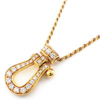 【10日限定★3％OFFクーポン＆P3倍】 フレッド FRED ネックレス フォース10 ミディアム パヴェ ダイヤモンド K18PG 【中古】のサムネイル