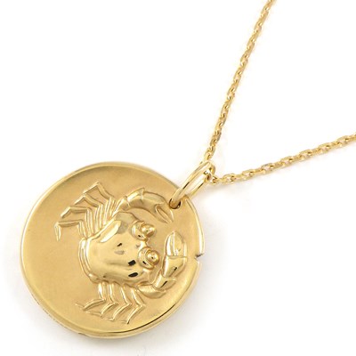 ヴァンクリーフ＆アーペル Van Cleef & Arpels ネックレス ゾディアック メダル カンクリ 蟹座 12星座 VCARP7SX00(トップ) / VCARO3YJ00(チェーン) K18YG 【中古】のサムネイル