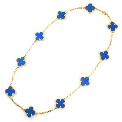 【15日限定ポイント3倍】 ヴァンクリーフ＆アーペル Van Cleef & Arpels ネックレス ヴィンテージ アルハンブラ 10モチーフ VCARP34800 アゲート K18YG 【箱・保付き】 【中古】のサムネイル
