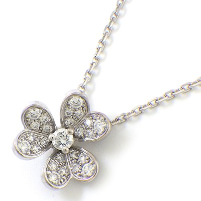 ヴァンクリーフ＆アーペル Van Cleef & Arpels ネックレス フリヴォル ミニ VCARP3W300 25ポイント ダイヤモンド 計0.21ct K18WG 【箱・保付き】 【中古】のサムネイル