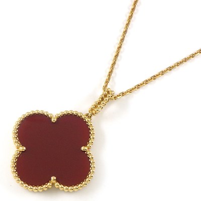 ヴァンクリーフ＆アーペル Van Cleef & Arpels ロングネックレス マジック アルハンブラ VCARO49N00 カーネリアン K18YG 【中古】のサムネイル