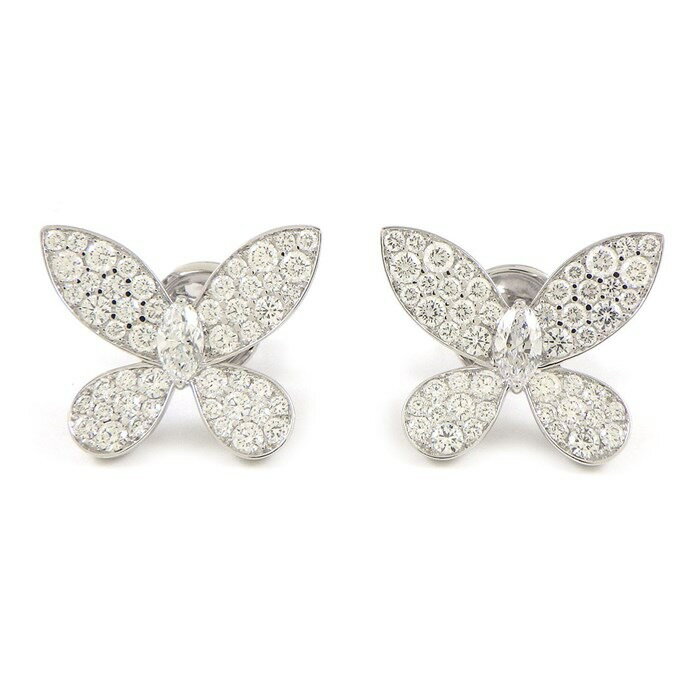 グラフ Graff GRAFF ピアス パヴェ バタフライ スタッド RGE574 ダイヤモンド 計2.20ct K18WG 【中古】のサムネイル