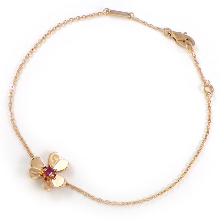 ヴァンクリーフ＆アーペル Van Cleef & Arpels ブレスレット フリヴォル ミニ VCARP7S900 1ポイント ルビー 0.07ct K18PG 【中古】のサムネイル