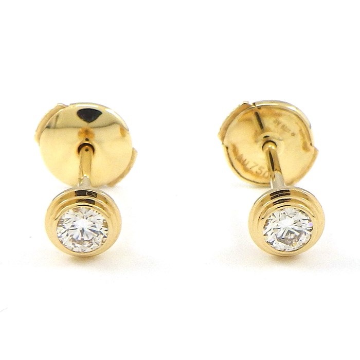 カルティエ Cartier ピアス ダムール スモールモデル SM B8301405 ディアマン レジェ ドゥ カルティエ 2ポイント ダイヤモンド 計0.18ct K18YG 【箱・保付き】 【中古】のサムネイル