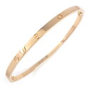 【25日限定P3倍＆最大3000円OFFクーポン】 カルティエ Cartier ブレスレット ラブ SM B6047319 K18PG / #19 【箱・保付き】 【中古】