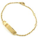 【25日限定P3倍＆最大3000円OFFクーポン】 カルティエ Cartier ブレスレット チェーン B6026000 C2 2C プレート オンライン限定モデル K18YG 【中古】