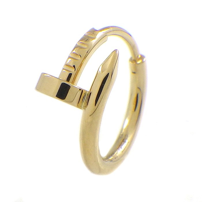 カルティエ Cartier フープピアス ジュストアンクル シングル B8301446 釘モチーフ K18YG ※片方のみ 【中古】のサムネイル