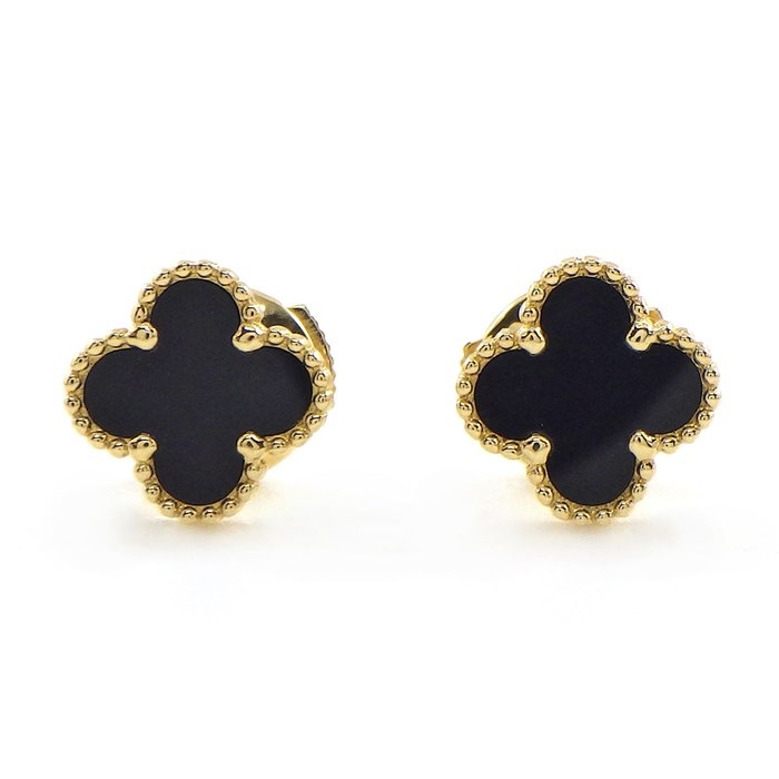 ヴァンクリーフ＆アーペル Van Cleef & Arpels ピアス スウィート アルハンブラ VCARA44900 オニキス K18YG 【中古】のサムネイル