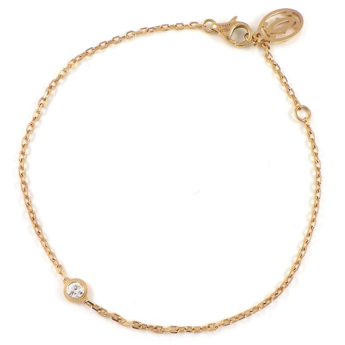 カルティエ Cartier ブレスレット ダムール SM ディアマン レジェ B6040300 1ポイント ダイヤモンド 0.09ct K18PG 【中古】のサムネイル