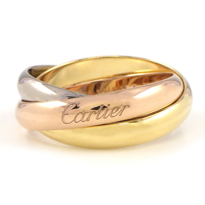 カルティエ Cartier リング トリニティ クラシック MM B4234256 スリーカラー K18PG K18WG K18YG 15.5号 / #56 【中古】のサムネイル