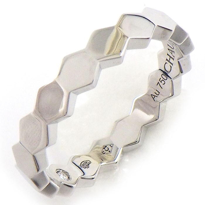 【最大1万円OFFクーポン＆20日限定P3倍★クリスマスセール】 ショーメ Chaumet リング ビーマイラブ ビーマイ ラブ ハニカム 083358 幅4mmモデル 1ポイント ダイヤモンド K18WG 14号 / #54 【中古】のサムネイル