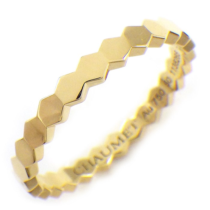 ショーメ Chaumet リング ビー マイ ラブ ハニカム 081885 蜂 ミツバチ 蜂の巣 K18YG 10号 / #50 【中古】のサムネイル