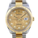 【ゴールデンセール★対象品2%OFF&ポイント2倍】 ロレックス Rolex 腕時計 デイトジャスト36 126233G ゴールド 彫コン 10ポイント ダイヤ...