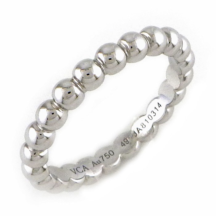 【未使用に近い】VanCleef & Arpels ペルレ RG ミディアム49 ヴァンクリ ペルレ 買えない、ヴァンク ペルレ 在庫、ヴァンクリ