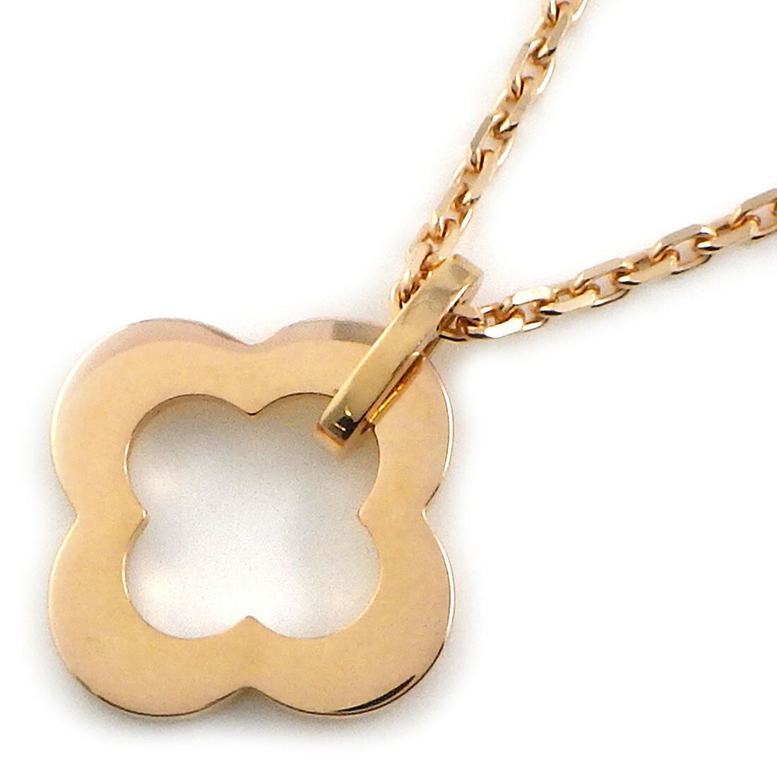 ヴァンクリーフ＆アーペル Van Cleef & Arpels ネックレス ビザンチン アルハンブラ K18PG 【中古】のサムネイル