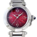 【ゴールデンセール★P2倍&対象品2%OFFクーポン】 カルティエ Cartier 腕時計 パシャ ドゥ カルティエ WSPA0031 裏スケ ギョーシェ レッ...
