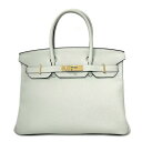 【最大3万円OFFクーポン★サマーセール】 エルメス HERMES ハンドバッグ バーキン30 B刻印 2023年製 グリネヴェ トゴ ゴールド金具 【中古】