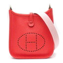 【ゴールデンセール★P2倍&対象品2%OFFクーポン】 エルメス HERMES ショルダーバッグ エヴリン TPM 2015年製 (T刻印) ルージュピヴォワン...