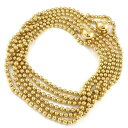 カルティエ Cartier ブレスレット パリ ヌーベルバーグ ボールチェーン 6連 K18YG 【箱・保付き】 【中古】