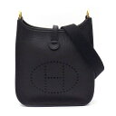 【ゴールデンセール★P2倍&対象品2%OFFクーポン】 エルメス HERMES ショルダーバッグ エヴリン TPM 2024年製 (W刻印) ブラック トリヨン...