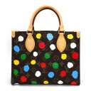 【ゴールデンセール★対象品2%OFF&ポイント2倍】 ルイ・ヴィトン Louis Vuitton ハンドバッグ ショルダーバッグ 草間彌生 オンザゴー PM M46380 ブラウン モノグラム・キャンバス 【中古】(4)