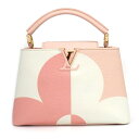 【最大3万円OFFクーポン★サマーセール】 ルイ・ヴィトン Louis Vuitton ハンドバッグ カプシーヌ BB ジャイアント モノグラム フラワー M59532 ピンク トリヨンレザー (牛革) 【中古】