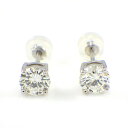 【ダイヤモンド】 ピアス ソリテール ソリティア ラウンド ダイヤモンド 0.526ct(G/VVS1/VG) / 0.510ct(G/VVS1/GD) PT900 【中古】